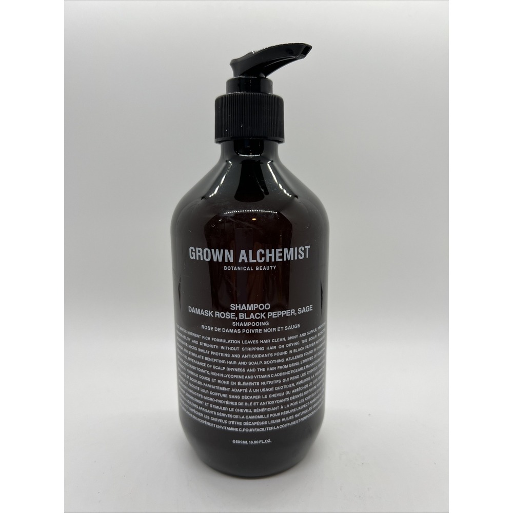 Grown Alchemist Haircare Damask Rose, Black Pepper & Sage Shampoo 16.90 oz NEW